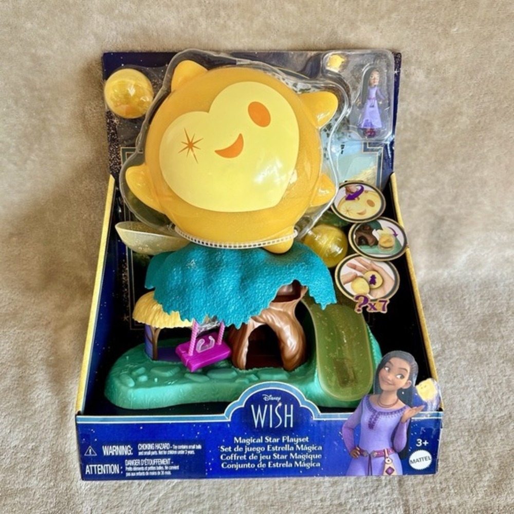 🌟 NEW Disney Wish Magical Star Playset with Asha Doll & Surprise Animals!